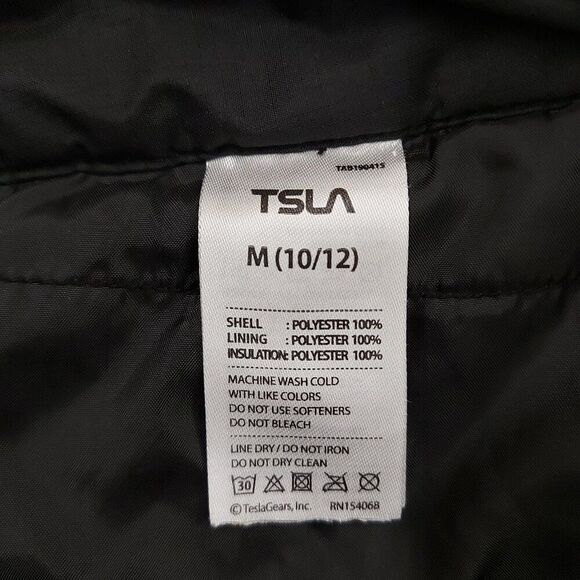 TSLA Snow Ski Pants Youth Medium 10/12 Black Insulated Ripstop Outdoor Travel - Picture 11 of 11